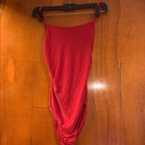Red bodysuit